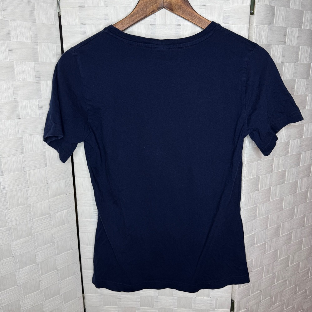 Chicago Cubs Navy Blue Rhinestone Logo T-Shirt Womens Medium MLB - Picture 3 of 4